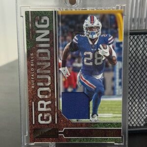 2022 Panini Playbook - Grounding James Cook #G-24 Material (MEM, RC)